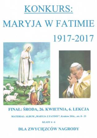 Konkurs: Maryja w Fatimie