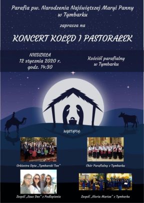 Zaproszenie na Koncert Kolęd i Pastorałek